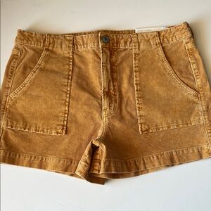NWT American Eagle Women's Tan/Mustard Corduroy Shorts